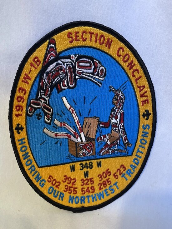 Scouting America Other - 1993 OA W-1B Section Conclave Patch Tahoma 348 Host Northwest Traditions BSA Sco